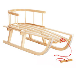 Sanki drewniane z oparciem ST