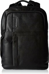 Piquadro Męski plecak ze skóry (1 opakowanie), czarny,