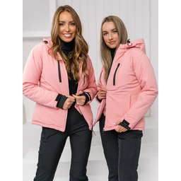 Jasnoróżowa kurtka zimowa damska sportowa Denley HH012B