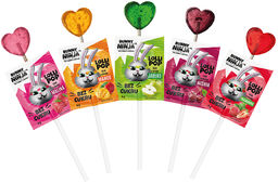 Bunny Ninja Lolli Pop, lizak owocowy, 6 g