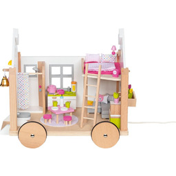 Drewniany domek dla lalek przyczepa kempingowa Goki 51477