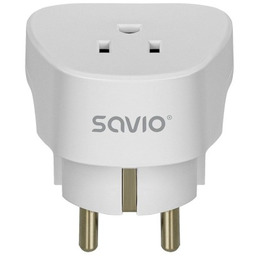 SAVIO ADAPTER PODRÓŻNY, GNIAZDO US WTYK EU AP-01