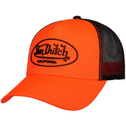 Czapka Trucker Full Neon by Von Dutch, pomarańczowy,