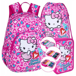 Hello Kitty Zestaw Do Przedszkola Plecak Mały Worek