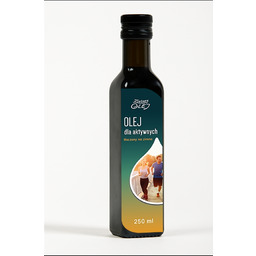 OLEJ DLA AKTYWNYCH nierafinowany 250ml mix olej lniany