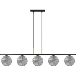 Lumes Pięciokloszowa lampa sufitowa szklana Z7-G18