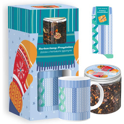 HERBACIANY PRZYTULAS zestaw herbat z akcesoriami - prezent