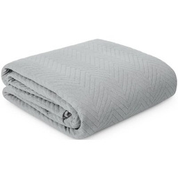 EUROFIRANY Narzuta Len 200 x 220 cm Srebrny