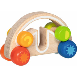 Drewniane autko do rączki Twirly-wirly 55849 Goki zabawki