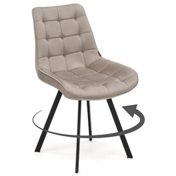 Krzesło obrotowe DC-6030S welur ciemny beż