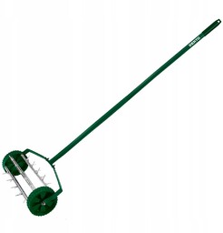 Aerator ręczny, wertykulator walcowy do trawy 27 kolcy