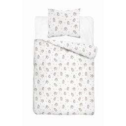 Detexpol Pościel bawełniana 160x200 cm młodzieżowa biała