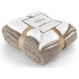 EUROFIRANY Koc Panda 150 x 200 cm Biało-beżowy