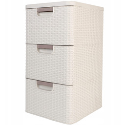 Curver Regał Z 3 Szufladami Szafka Komoda Łazienkowy