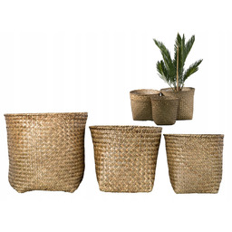 Doniczka Koszyk Styl Boho naturalna donica osłonka