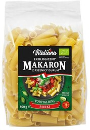 MAKARON (SEMOLINOWY) TORTIGLIONI BIO 500 G VITALIANA