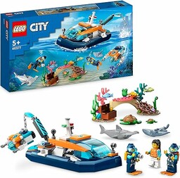 LEGO 60377 City Łódź do nurkowania badacza, zestaw