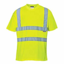 - T-shirt ostrzegawczy - żółty 6XL