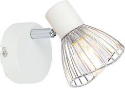 Candellux FLY 91-61959 kinkiet lampa ścienna biała+chrom regulacja
