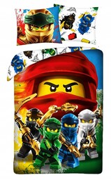 Pościel bawełniana 140x200 dla dziecka 100% Bawełna Lego