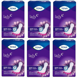 Zestaw TENA Lady Maxi Night Specjalistyczne podpaski, 6x12
