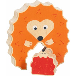 Układanka drewniana figurka Duży i mały Jeż Goki