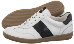 Półbuty Caprice Białe 9-23705-44 109 White/Black (CP429-a)
