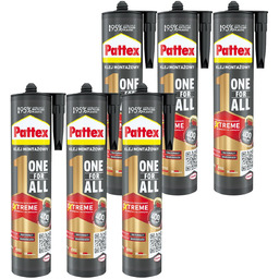 Klej montażowy PATTEX ONE FOR ALL, 6 szt.
