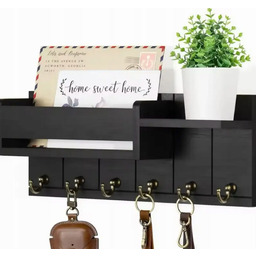 Wieszak Na Ubrania Klucze Dikom 4 Haki Drewniany