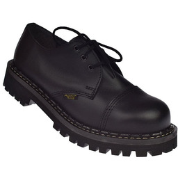 Glany krótkie czarne ze skóry oryginalne polskie półbuty