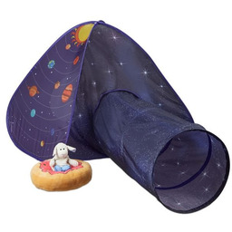 Domek dla dzieci z 1 tunelem "Kosmos" 90x170x100cm,