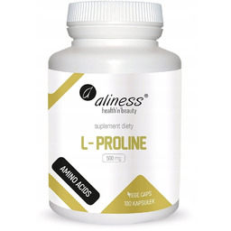 L-Proline 500 mg x 100 Vege caps. Suplement