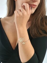Bransoletka satynowa z monsterami