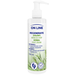 Ziołowy Krem do stóp Regenerate, On Line, 190ml
