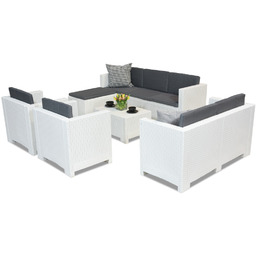 Komplet mebli wypoczynkowych z technorattanu Colorado Relax Corner