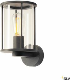 PHOTONIA lampa ścienna A60, IP55, okrągła, antracytowa, przezroczyste