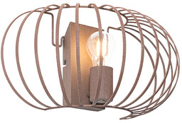 QAZQA Designerska lampa ścienna rdzawobrązowa 39 cm -