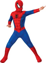 Rubie''s Spider-Man, Klasyczny kostium chłopców Spider-Mana, Niebieski/Czerwony, 7-8