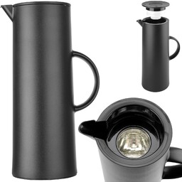 Termos cateringowy dzbanek próżniowy z przyciskiem szklanym wkładem