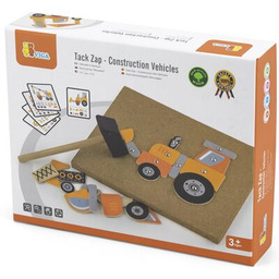 VIGA Zabawka edukacyjna Korkowa przybijanka Maszyny budowlane 50336