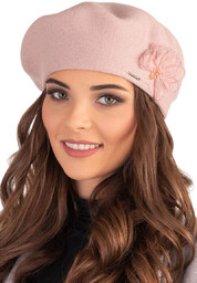 Vivisence 7036 Różowy Uni Nakrycie Głowy Beret