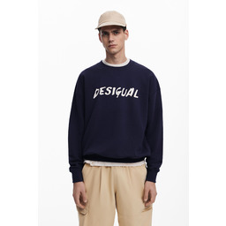 Bluza z logo o teksturze