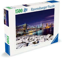 Puzzle 2D: Zima w Nowym Jorku 1500 elementów