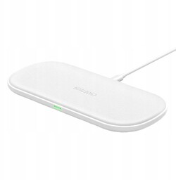 Podwójna szybka ładowarka bezprzewodowa Choetech T535 (biała)