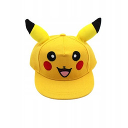 Czapka Z Daszkiem Pikachu Kreskówka Przeciwsłoneczna Żółta