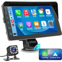 Bezprzewodowy Apple Carplay Android Auto, Przenośny Ekran Dotykowy