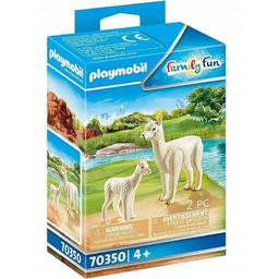 Playmobil, Family Fun, Alpaka z młodym zoo, 70350