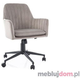 Fotel obrotowy Q-886 VELVET Signal Beżowy