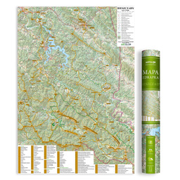 Artglob, Bieszczady - mapa zdrapka, 1:75 000