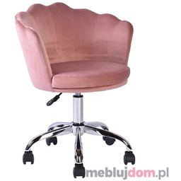 Fotel obrotowy ROSE VELVET Signal Antyczny róż